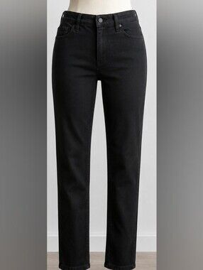 Old Navy Women's Pop Icon Black Straight Leg Jeans
